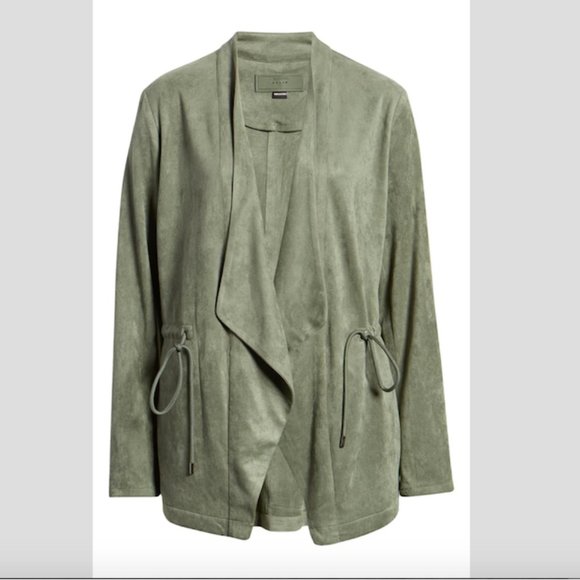 Faux Suede Drapey Jacket - Picture 5 of 7